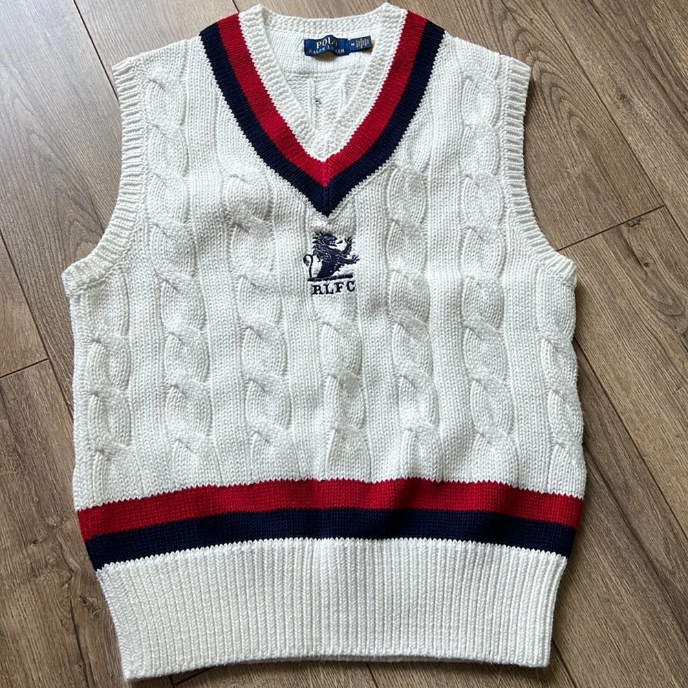 Ralph Lauren polo cricket vest medium